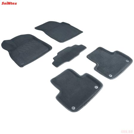 Коврики салона 3D текстильные для Audi Q7 (2019-2025) серые № 95982