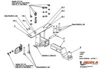 Фаркоп Imiola под квадрат для Nissan Pathfinder R51 (2004-2014) № N.202