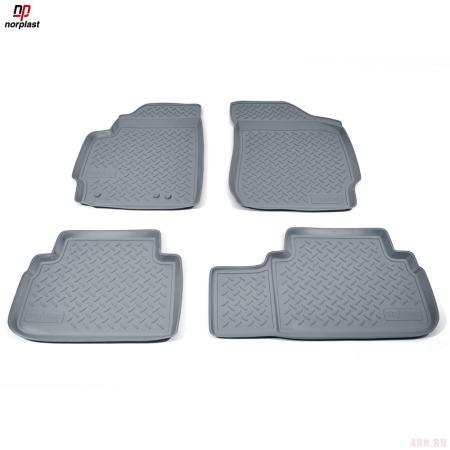 Коврики салона для Ford Escape (2008-2012) серые № NPL-Po-22-50-G