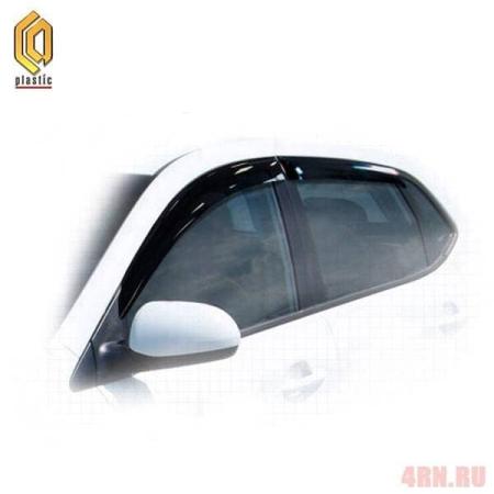 Дефлекторы окон CA Plastic Classic полупрозрачные для Kia Rio хечбек (2015-2016) № 2010030311692