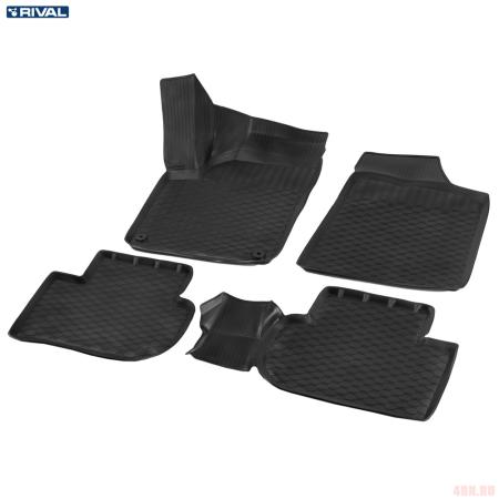 Коврики салона для FAW Bestune T77 (2021-2025) № 16008001