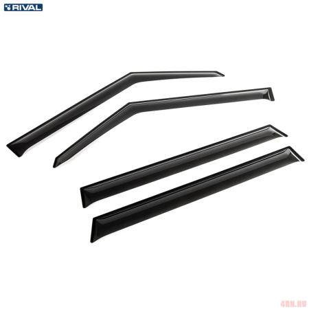 Дефлекторы окон Rival Premium для Kia Soul (2014-2019) № 32806001