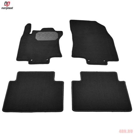 Коврики салона Norplast текстильные для Nissan X-Trail (T32) (2015-2022) № NPA10-VTe610-812