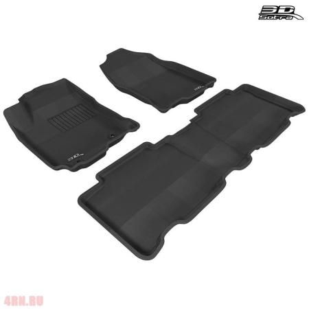 Коврики салона Sotra Liner 3D Lux серые для Toyota RAV4 (для США, удлинен. зад.) (2006-2009) № STR74-00241