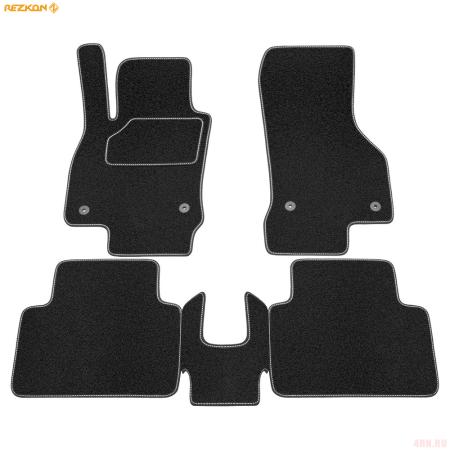 Коврики салона Rezkon текстильные для Skoda Octavia A7 (2013-2020) № 2030010200