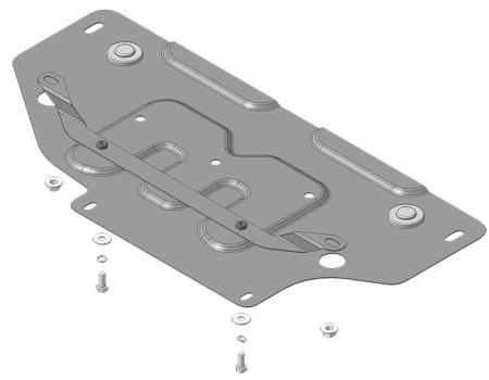 Дополнительная защита двигателя к защите 72504 для Toyota RAV4 (2019-2025)
