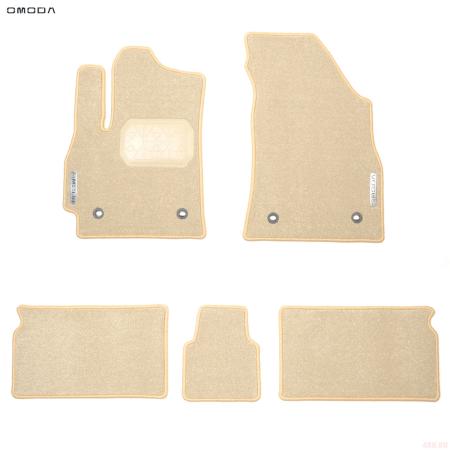Коврики салона текстильные бежевые Prestige оригинальные для Omoda C5 (2022-2025) № NPCM005TCO01