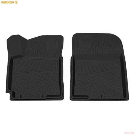 Коврики салона Rezkon передние резиновые для Kia Rio (2011-2016) № 1521020200
