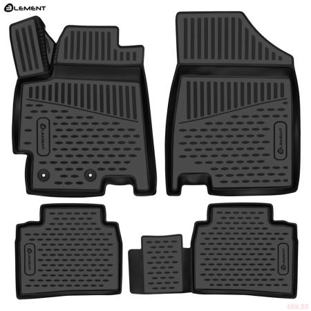 Коврики 3D салона для JAC J7 (2020-2025) 4 шт. № ELEMENT3DA66481210k