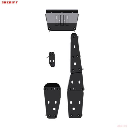 Комплект защиты картера для Mazda CX-9 (2017-2025) № 12.3969