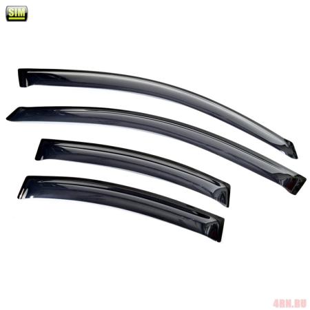 Дефлекторы боковых окон SIM для Nissan Primera (P12) (2002-2008) № SNIPRI0232