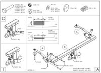Фаркоп Galia для Opel Combo D (2012-2017) № F111A