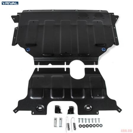 Защита двигателя и КПП для Volkswagen Teramont 4WD (2018-2025) № 111.5861.1