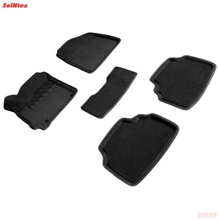Коврики салона 3D текстильные для Kia Seltos (2020-2025) № 93391