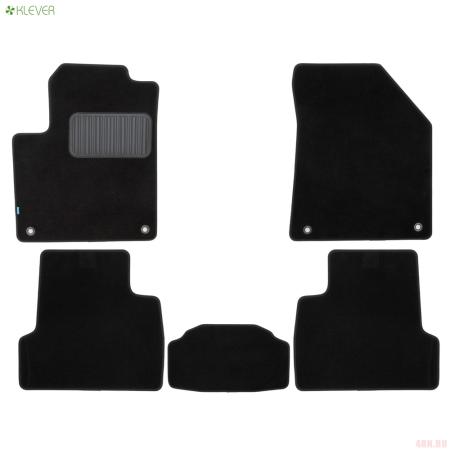 Коврики в салон текстильные Premium для Jeep Cherokee (2018-2023) 5 шт. № KVR03.024.008.22110kh