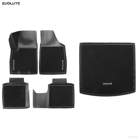 Коврики салона и багажника Lux комбинированные оригинальные для Evolute i-Sky (2023-2025) № ESKNP011CM