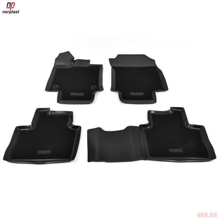 Коврики салона Norplast комбинированные для Toyota RAV4 (АКПП) (2019-2025) № NPA11-C88-710-CM