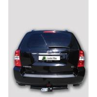 Фаркоп Лидер Плюс усиленный с кованым фланцевым шаром для Kia Carnival VQ (2006-2014) № K128-F