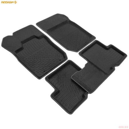 Коврики салона Rezkon 3D Evaplast текстильные для Renault Logan (2004-2014) № 4529015100