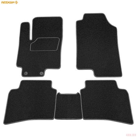Коврики салона Rezkon текстильные для Kia Rio (2017-2023) № 2021020300