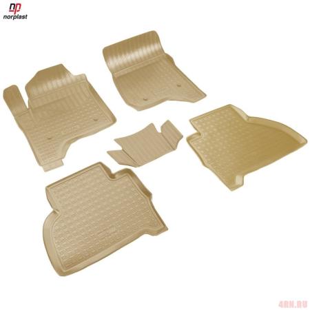 Коврики салона Norplast бежевые для Chevrolet Tahoe (2014-2020) № NPA11-C10-350-B