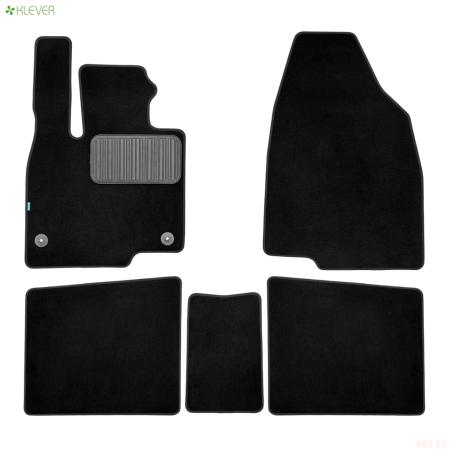 Коврики салона текстильные Premium для FAW Bestune T99 (2023-2024) 5 шт. № KLEVER0506201822110k
