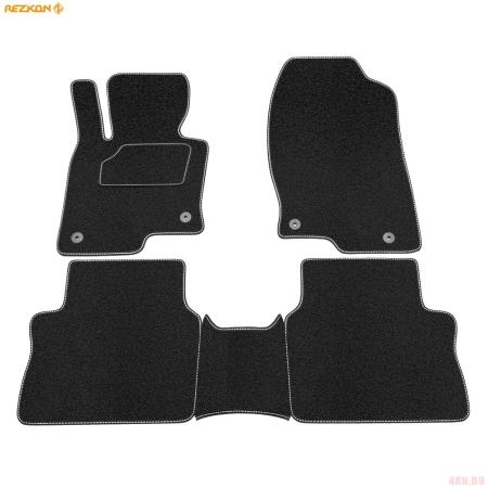 Коврики салона Rezkon текстильные для Mazda CX-5 (2017-2025) № 2523020200