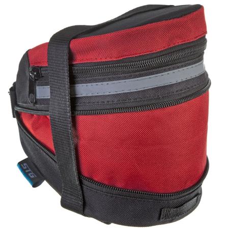 Велосумка под седло, черно-красная Novatrack Х83841