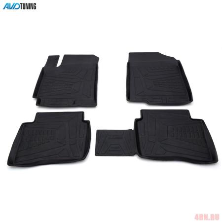 Коврики салона Avtodriver для Hyundai Solaris (2010-2016) № ADRPLR273