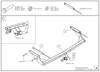 Фаркоп Galia для Ford Focus 2 универсал (2005-2011) № F096A