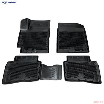 Коврики 3D салона для "Premium" ромб для Kia Rio (2017-2023) № EVS0706