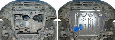 Защита двигателя и КПП для Toyota Corolla (2012-2019) увеличенная № 333.5773.1