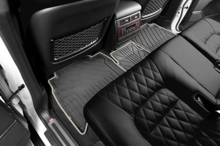 Коврики в салон 3D Kvest для Toyota Land Cruiser 200 (2015-2021) серые № KVESTTYT00001Kg2