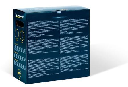 Колпаки колесные MICHELIN 16", "Космо", серебристо-черные, 4 шт. № 300272