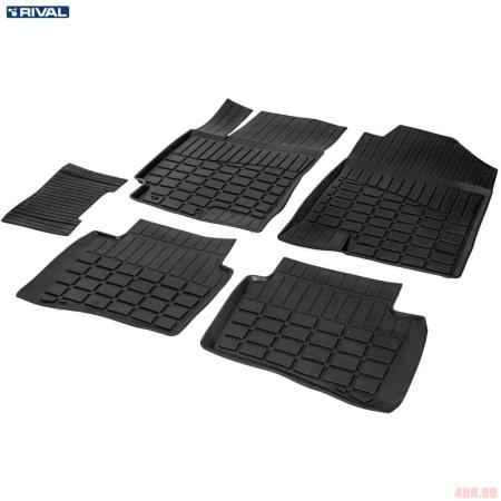 Коврики салона Rival литьевые для Hyundai Solaris (2017-2022) № 62305002