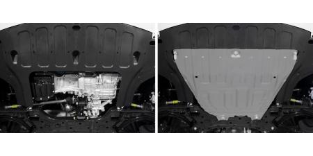 Защита картера и КПП для Kia Rio (вкл. X-Line) (2017-2023) № AM333.2370.1