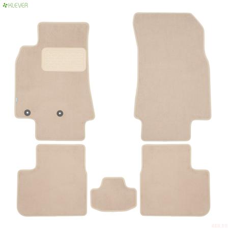 Коврики салона текстильные Premium для Dong Feng Shine (2022-2024) 5 шт. бежевые № KLEVER0409600722112kh