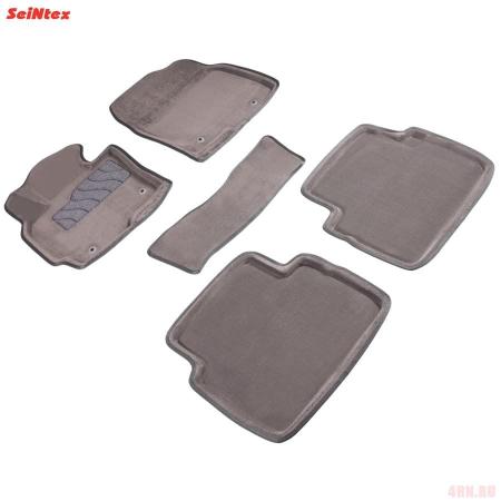 Коврики салона 3D текстильные для Mazda CX-5 (2012-2016) серые № 84733