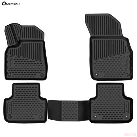 Коврики 3D салона для Audi Q8 (2019-2025) № ELEMENT3DA58927210k