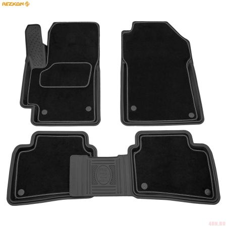 Коврики салона Rezkon Transformer резиновые для Kia Rio (2017-2023) № 3021020300