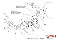 Фаркоп Imiola для Jeep Grand Cherokee WJ (1999-2005) № J.025