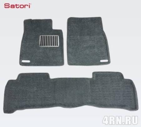 Коврики салона Satori Liner 3D Basic текстильные серые для Toyota Land Cruiser 200 (2008-2011) № SI 05-00196