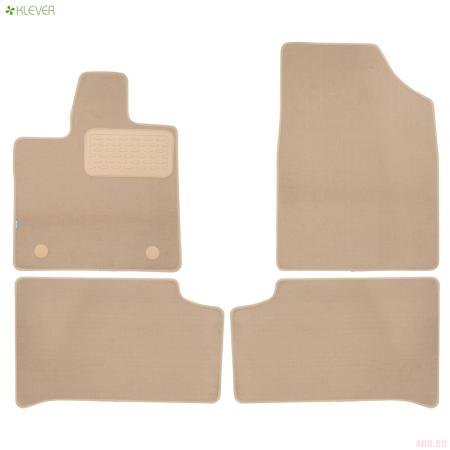 Коврики салона текстильные Premium для Changan UNI-K (2022-2025) 4 шт. бежевые № KLEVER0409200322112kh