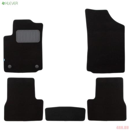 Коврики салона Klever текстильные Premium для Citroen C3 АКПП (2002-2009) 5 шт. № KLEVER03100122110kh