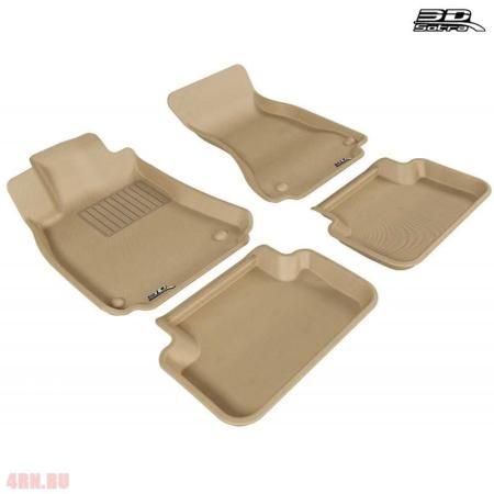 Коврики салона Liner 3D Lux бежевые для Audi Q5 (2009-2016) № ST 74-00356