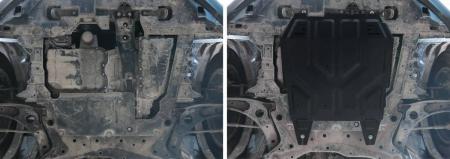 Защита двигателя и КПП для Peugeot 4007 (2007-2012) № 111.4037.1