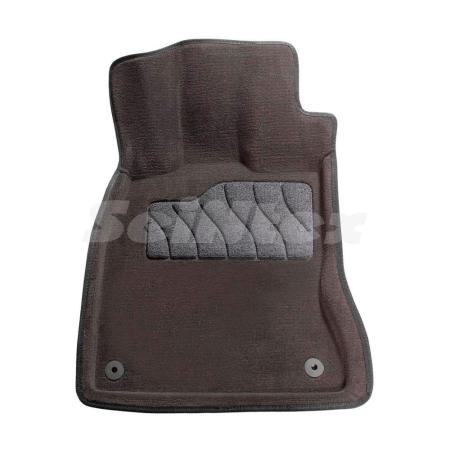 Коврики салона 3D текстильные для Audi A4 (2007-2015) серые № 86835