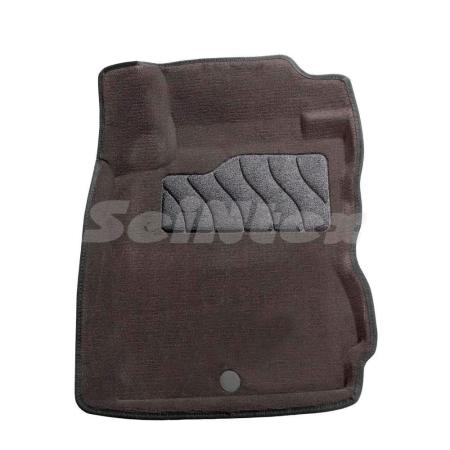 Коврики салона 3D текстильные для Nissan Note (2005-2014) серые № 71729