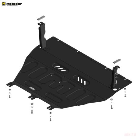 Защита картера и КПП для BAIC X55 (2022-2025) № 78504