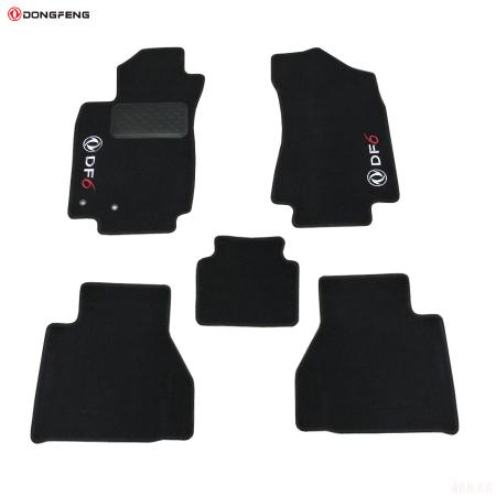 Коврики салона текстильные оригинальные для DongFeng DF6 (2022-2025) 4 шт. (черный оверлок) № RICH.006